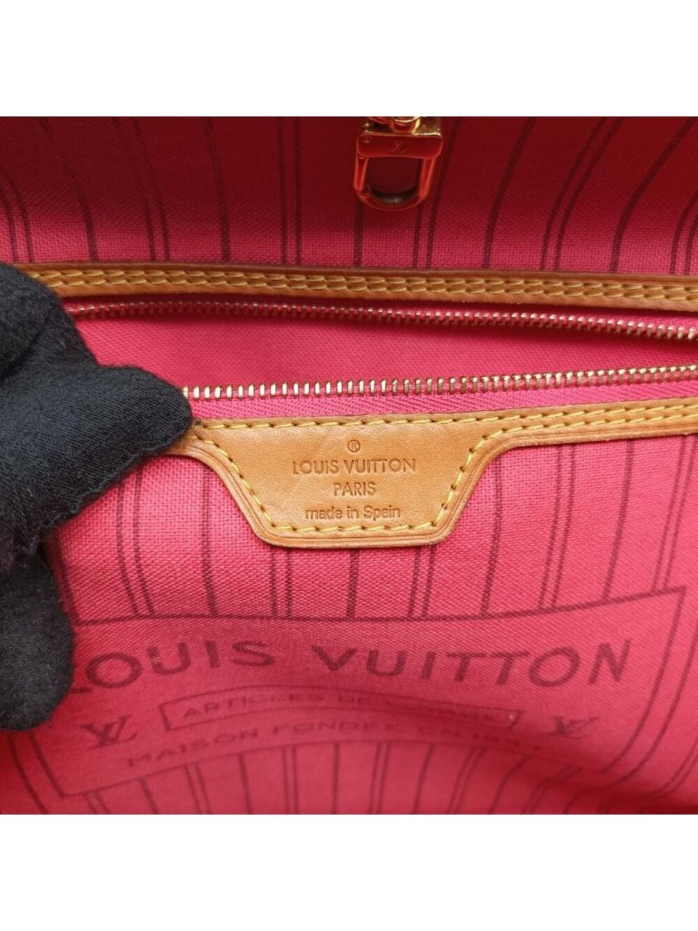 ★SOLD★ Louis Vuitton Neverfull MM Monogram Brown Multi Lamage - Picture 10 of 15
